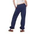 thumbnail image 4 of Forever 21 Women's Navy Blue Low-Rise Fleece Jogger, S, 4 of 6