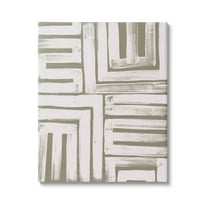 Stupell Industries Patterned Geometric Abstract Shapes Graphic Art Gallery Wrapped Canvas Print Wall Art, Design by June Erica Vess