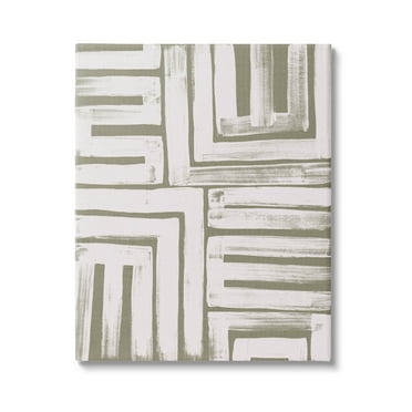 Stupell Industries Patterned Geometric Abstract Shapes Graphic Art Gallery Wrapped Canvas Print Wall Art, Design by June Erica Vess