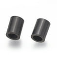 thumbnail image 2 of 10pc 304 Stainless Steel Tube Beads Electrophoresis Black 4x3mm Hole: 2mm DIY, 2 of 2