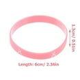 thumbnail image 2 of 20 Pcs Breast Cancer Bracelet Wrist Band Wristbands Straps Pink, 2 of 8