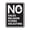 Black, variant on Portrait Round No Sales, No Religion, No Flyers, No Soliciting Sign (White) - Small