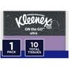 Kleenex Slim Wallet Facial Tissues, 1 Pack, 10 Tissues