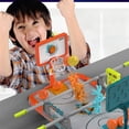 thumbnail image 4 of Sports Desktop Fingertip Basketball Set Parent Child Interaction Blue Rubber Mini Shooting Toy, 4 of 9