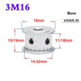 thumbnail image 4 of 1Pcs 3M 12 Tooth To 16 Tooth Synchronous Wheel Timing Belt Pulley Width 11mm 16mm Bore 4/5/6/6.35mm ,Easy Installation, 4 of 6