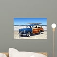 thumbnail image 1 of Woodie Beach Wall Mural Decal Sticker, Wallmonkeys Peel & Stick Vinyl Graphic (18 in W x 12 in H), 1 of 4