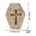 thumbnail image 3 of Mini Resin Halloween Ornament Mummy Coffin Figurines Vintage Tabletop Decor for Tiered Tray Shelf Party Display, 3 of 8