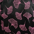 thumbnail image 5 of TAMSY Pink Color Leaf Print Silk Blend Square Neck Kaftan - One Size Fits Most Birthday Christmas Gifts, 5 of 5