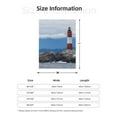 thumbnail image 5 of Sigee Lighthouse On The Waters for Flannel Blanket - Ultra-Soft, Warm and Cozy, Perfect for Couch, Bed, or Travel-40"x30", 5 of 6
