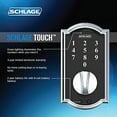 thumbnail image 2 of BE375CAM609 12-321 10-116 Camelot Touch Keyless Deadbolt - Antique Brass, 2 of 3