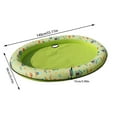 thumbnail image 3 of Dalazy Radeau de Piscine pour Animaux en PVC Gonflable avec Motif Imprimé Jouet d'Eau Extérieur, Vert, 3 of 9