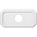 thumbnail image 3 of Ekena Millwork CMP32X16ED-07000 7 in. ID x 11 in. Rectangle Emerald Architectural Grade PVC Contemporary Ceiling Medallion, 3 of 3
