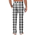 thumbnail image 4 of JGNGSHN Mens Straight Leg Pajama Pants Drawstring Elastic Waist Camo Sleep Pants Casual Loose Fit Pjs Bottoms with Pocket and Button Fly, 4 of 7
