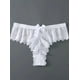 thumbnail image 3 of Tanga de encaje con lazo, bragas transparentes de cintura baja y elasticidad media, lencería y ropa interior femenina, 3 of 5