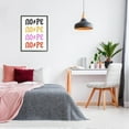 thumbnail image 2 of Nope Thunder Bold Symbol Phrase Typography Graphic Art Black Framed Art Print Wall Art, 2 of 7