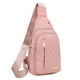thumbnail image 2 of Mochila de hombro estilo viajero, bolsa de gran capacidad, impermeable, cruzada frontal, fácil de usar, para viajar, con correas ajustables, material de cuero resistente, ideal para viajes, 2 of 8
