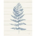 thumbnail image 3 of Hershey, Moira 15x18 Black Modern Framed Museum Art Print Titled - Fern Print II Blue Crop, 3 of 5