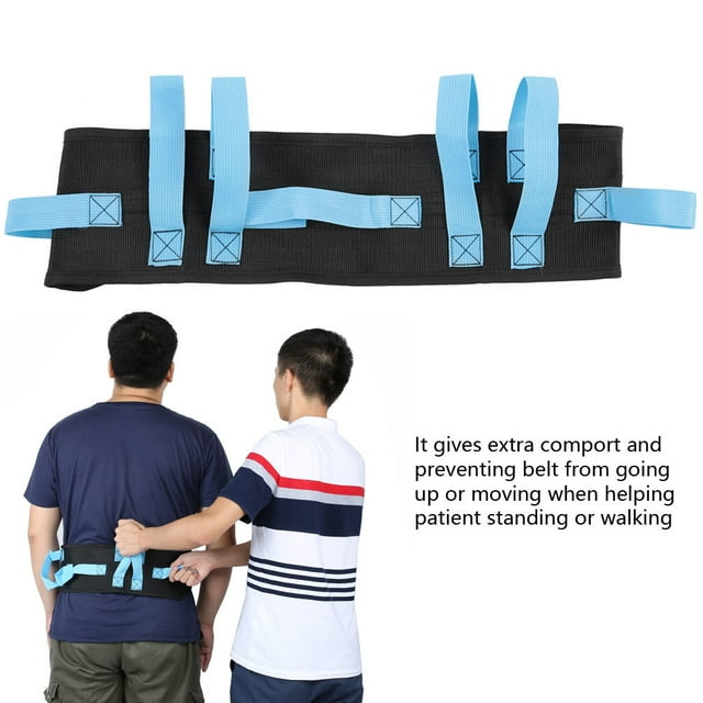 Fyydes Hand Grip Strap,Gait Belt Transfer & Walking Moving Tool with Hand Grips Quick-Release Buckle Patient Safety, Hand Grip Belt