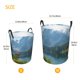 thumbnail image 3 of Balery Majestic Deer Mountain Lake Cesta de ropa redonda con asas, impermeable, independiente, para ropa, juguetes, dormitorio y familia-Medium, 3 of 6