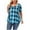 Blue, variant on Womens Plus Size Tops, Crew Neck Plaid Shirts, Summer Short Sleeve Work Casual Swing Blouses, Loose Tunic Top, Oversized Tshirts for Women Navy^ XL