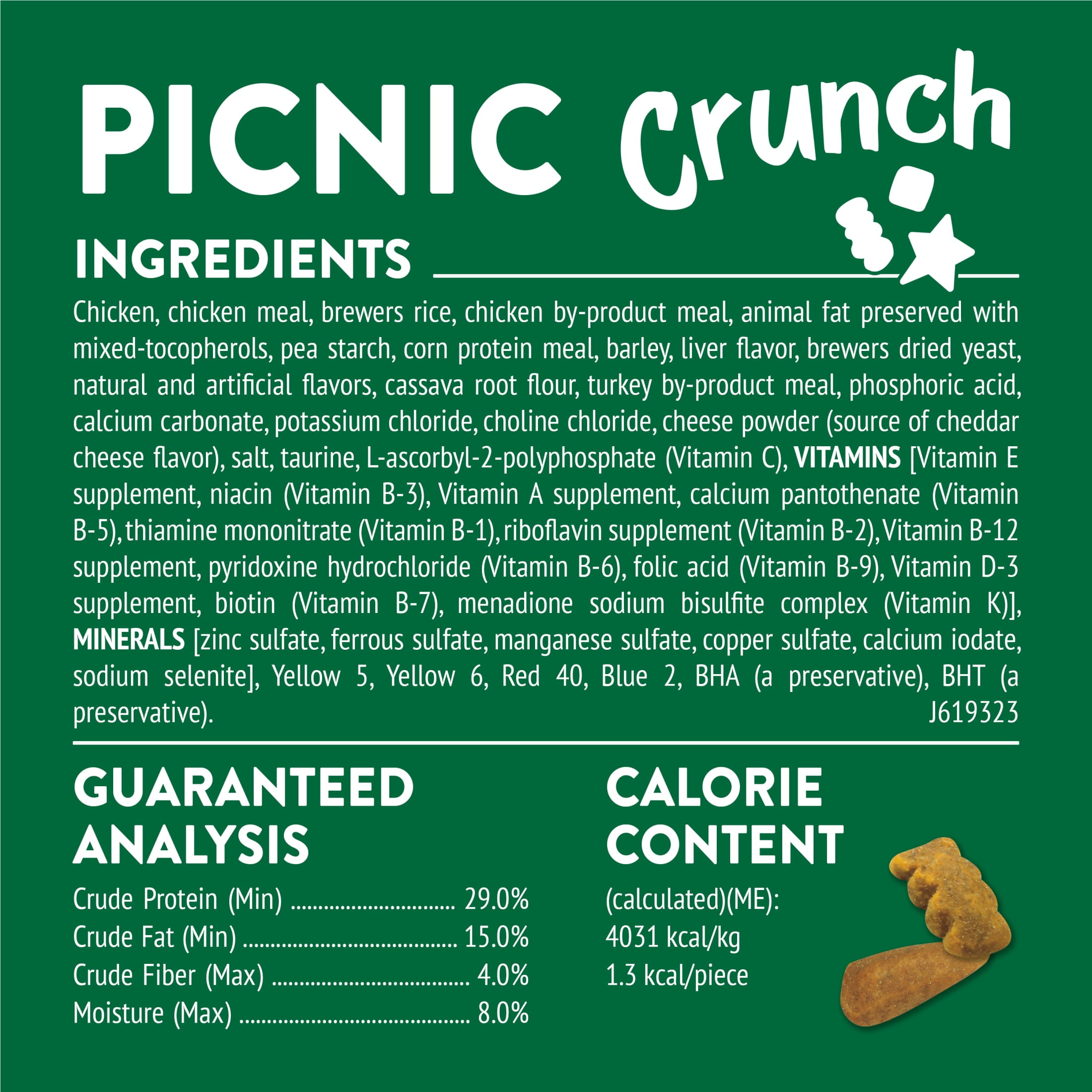 Purina Friskies Party Mix Picnic Crunch, Cat Treats, Chicken, Turkey, & Cheddar, (6) 6 oz Bags