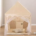 thumbnail image 2 of Kids' Play Tents Children's Play Tent Neutral Color Boys Girls Playhouse Toddler Indoor Secret Base Outdoor Camping Toy House Children's Birthday, 2 of 10