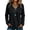 A Black, variant on Linen Cotton Casual Tunic Tops for Women V Neck Long Sleeve Frayed Raw Edge Trim Boho Western Loose Blouse A Dark Blue L