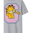 thumbnail image 4 of Garfield T-Shirt Gris à Manches Courtes pour Hommes, 4 of 6