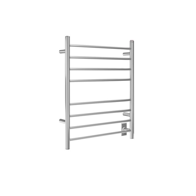 Ancona Prestige Double 8-Bar Fil Dur et Plug-In Chauffe-Serviettes en Acier Inoxydable Poli