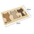 thumbnail image 4 of Tapis de Litière pour Chat, Anti-Humidité et Respirant, Tapis d'Alimentation pour Chats, 4 of 9