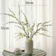 thumbnail image 2 of Rama de sauce nevado, flor artificial, planta verde, arreglo floral falso con jarrón, hogar, sala de estar, 2 of 4