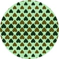 thumbnail image 1 of Ahgly Company Machine Washable Indoor Round Transitional Army Green Area Rugs, 8' Round, 1 of 7