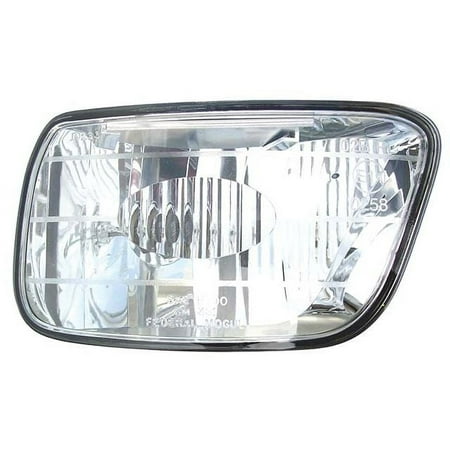 Left Fog Light - Compatible with 2002 - 2009 Chevy Trailblazer 2003 2004 2005 2006 2007 2008