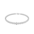 thumbnail image 3 of Unique Moments Lab Grown 2ct Bezel Set Round Diamond Bracelet for Women 14K White Gold, 3 of 4