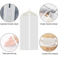 thumbnail image 2 of Garment Bags for Hanging Clothes,12 Pack Garment Bags for Closet Storage, Clear Garment Bag with Zipper, Garment Covers 24" x 40" \\/ 12 Pack, 2 of 5