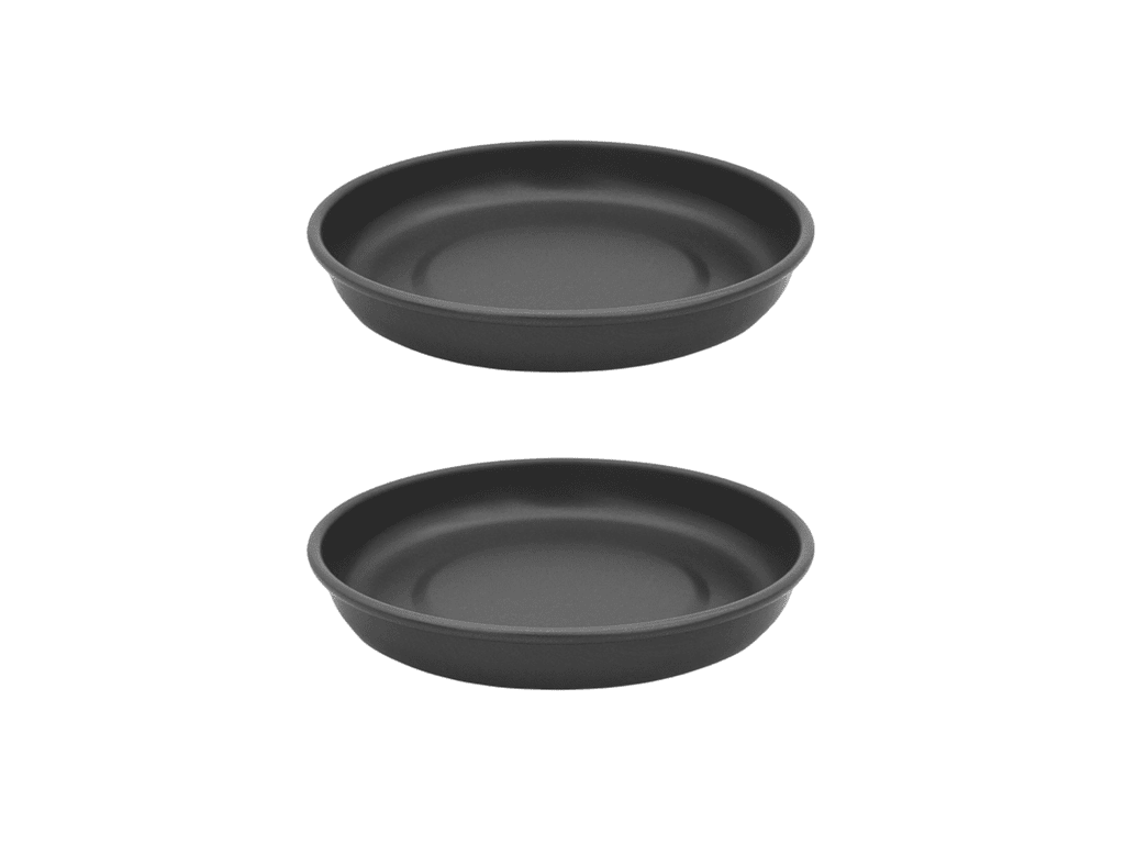 HEVIRGO 2 Pack Portable Picnic Plate Camping Dish, High Temperature Resistant Corrosion