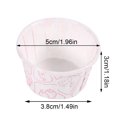 thumbnail image 5 of Juego de 100 piezas para fiestas y bodas, para hornear deliciosos moldes para muffins y envoltorios extravagantes para cupcakes con forma de fresa blanca, 5 of 5