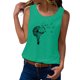thumbnail image 1 of Camisetas sin mangas para las mujeres 2024 Camiseta sin mangas para mujer, camisetas de verano sin mangas, camiseta de vacaciones informal con gráfico de ramo de flores (Green, M), 1 of 6