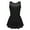 Black, variant on Girls Sparkle Ballet Dance Dress Sleeveless Gymnastics Leotard Skirt with Tulle Dress Black 6