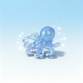 thumbnail image 3 of Blue Glitter Octopus Squishy Toy with Pearl Accents, Single Piece, for Kids (3+) and Adults Relaxation, Squeeze Toy, 3 of 3