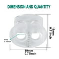 thumbnail image 2 of 20 Pcs Spring Cord Locks Plastic End Fastener Double Holes Clip Rope Toggle Stoppers Sliders, Clear, 2 of 7