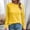*Yellow, variant on ClodeEU Long Sleeve Shirts for Women,Ribbed Knit Curved Hem Tunic Tops,Loose Fit Dressy Crewneck Pullover Sweaters Black,Womens Plus S
