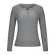 thumbnail image 4 of Suéter de mujer con cuello en V Botón de manga larga Suéter de punto Camisa de fondo Tops Blusa Odeerbi ODB-2, 4 of 7