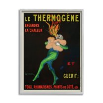 Stupell Industries Vintage Le Thermogene Poster Advertisement Sign , 11 x 14, Design by Leonetto Cappiello