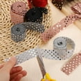 thumbnail image 4 of 2 rollos de cinta brillante de 1" x 1 yarda, cintas de tela para envolver, roja, 4 of 6