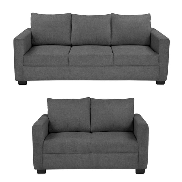 Sala 3-2 TRINITY Gales 2 piezas ( Sofá, Love Seat ) Gris Noche