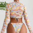thumbnail image 4 of Gibobby Conjunto de traje de baño de bikini Traje de baño sexy a la moda para mujer, bikini, estilo lindo de niña, ropa interior sexy sin espalda(Rosa,CH), 4 of 5