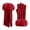 Red, variant on PureCasa Winter Warm Gloves for Women Fashion Knitted Twisted Fleece Gloves Women's Fleece Lining Texting Gloves Fuzzy Soft Winter Gloves for Skiing