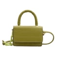 thumbnail image 2 of Bolsa Mini bolso de hombro de PU de cocodrilo para mujer, bolso cruzado con cadena acrílica (verde) JShteea Para Estrenar, 2 of 8