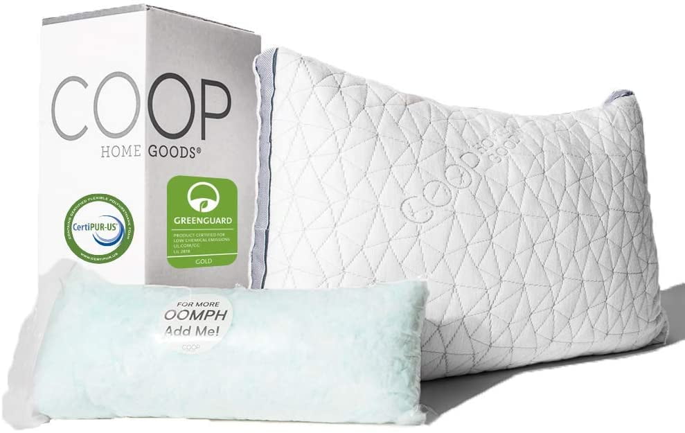 Bamboo Shredded Memory Foam Pillow,Made In USA,Queen,King,Standard,Travel